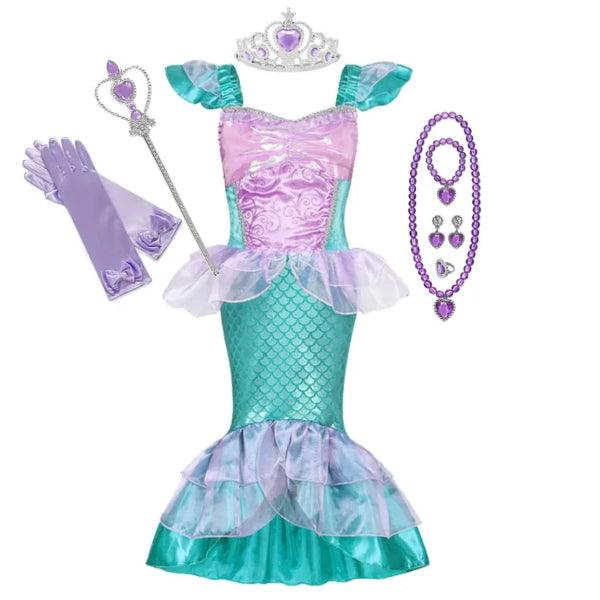 Fantasia Infantil Princesa do Mar Mágico