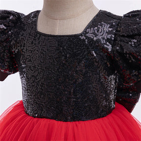 Fantasia Infantil Vermelha Minnie com Paetês