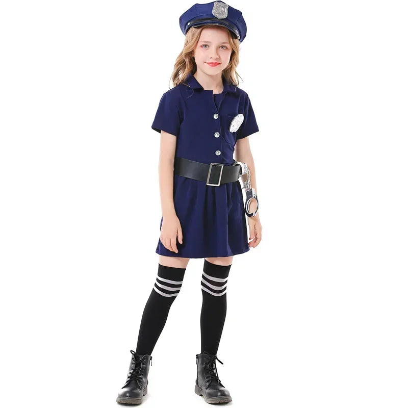 Fantasia Infantil Policial – Conjunto de Aventura para Meninos e Meninas
