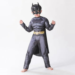 Fantasia Infantil Super-Herói Morcego Musculoso