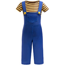 Fantasia Infantil Minion Camiseta e Jardineira com Acessórios