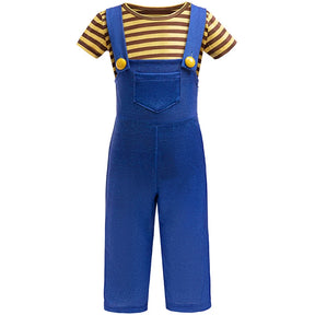 Fantasia Infantil Minion Camiseta e Jardineira com Acessórios