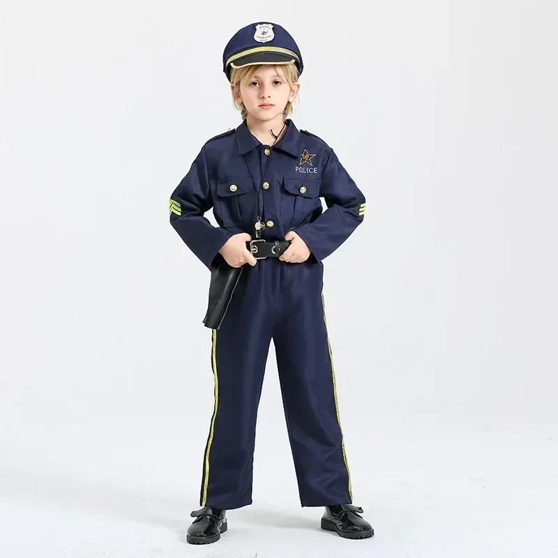 Fantasia Infantil Policial para Halloween – Uniforme para Meninos