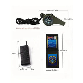 Fantasia Infantil Policial Feminina – Uniforme com Cinto (Kit completo)