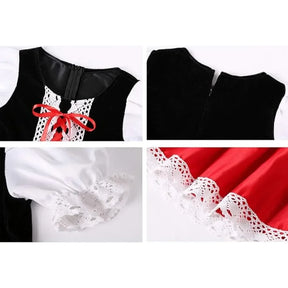 Fantasia Infantil Menina do Capuz Vermelho – (Vestido com Capa + Tiara e Bolsinha)