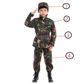 Fantasia Infantil Soldado Camuflado – Conjunto Aventura com Acessórios