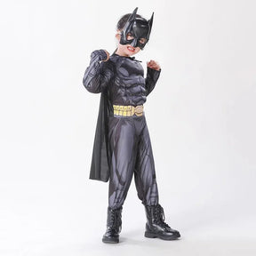 Fantasia Infantil Super-Herói Morcego Musculoso