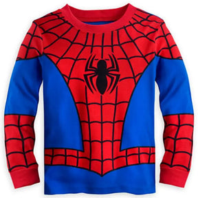 Conjunto Infantil Pijama Cosplay Aranha com Manga Longa