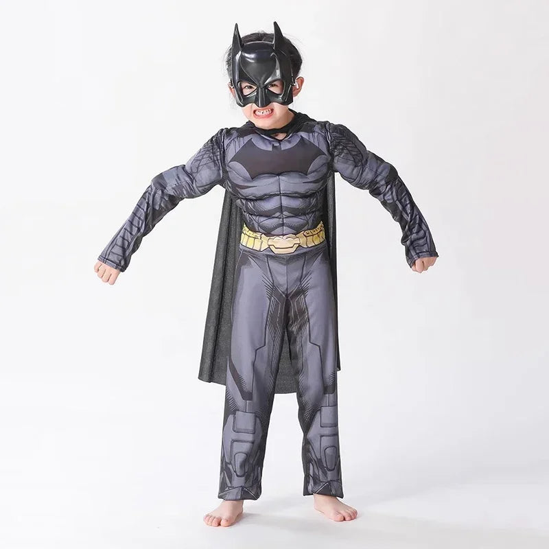 Fantasia Infantil Super-Herói Morcego Musculoso