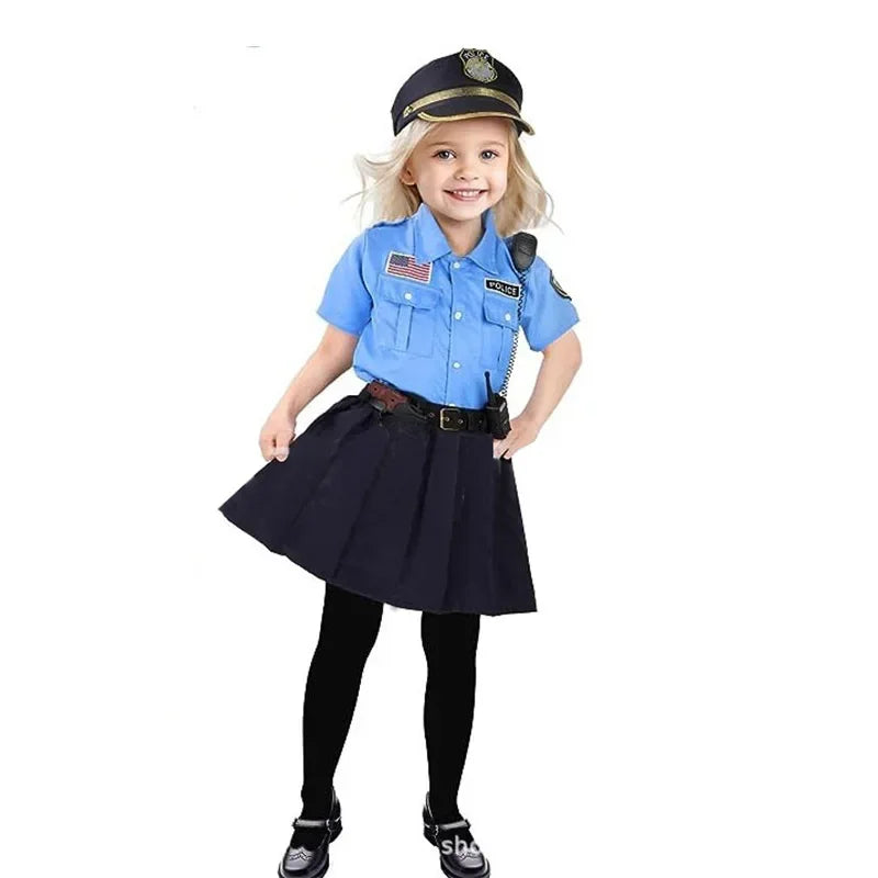 Fantasia Infantil Policial – Uniforme Completo para Festa