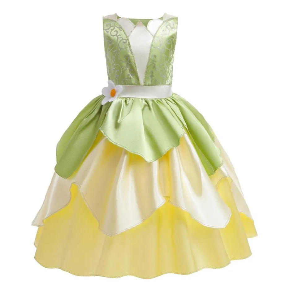 Fantasia Infantil Princesa Verde Encantada – Conjunto Completo