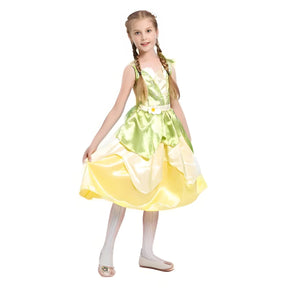 Fantasia Infantil Princesa Verde Encantada – Conjunto Completo