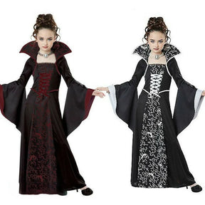 Fantasia Infantil Bruxa e Vampira para Halloween – Vestido para Meninas
