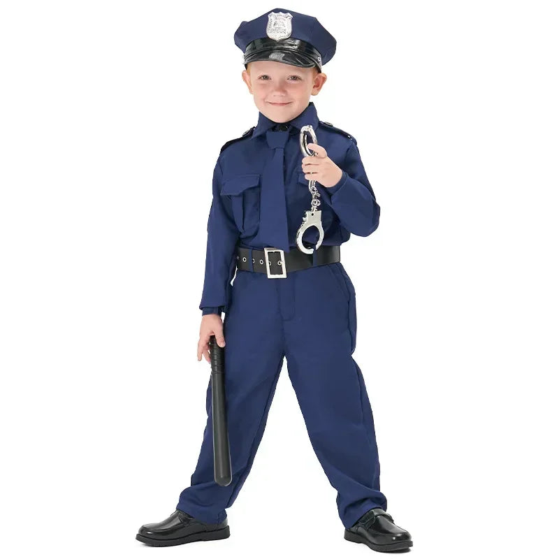 Fantasia Infantil Policial – Conjunto de Aventura para Meninos e Meninas