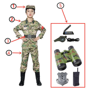 Fantasia Infantil Soldado Camuflado – Conjunto Aventura com Acessórios