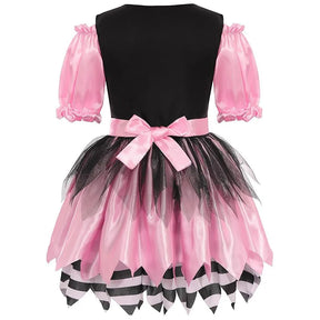 Fantasia Infantil Pirata Rosa Feminina – (Vestido + Acessórios)