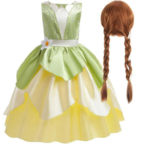 Fantasia Infantil Princesa Verde Encantada – Conjunto Completo