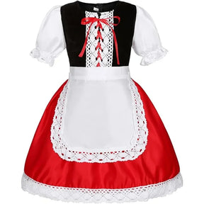 Fantasia Infantil Menina do Capuz Vermelho – (Vestido com Capa + Tiara e Bolsinha)