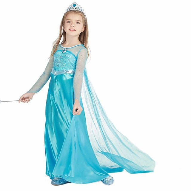 Fantasia Infantil Pequena Princesa do Inverno