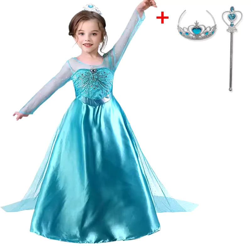 Fantasia Infantil Pequena Princesa do Inverno