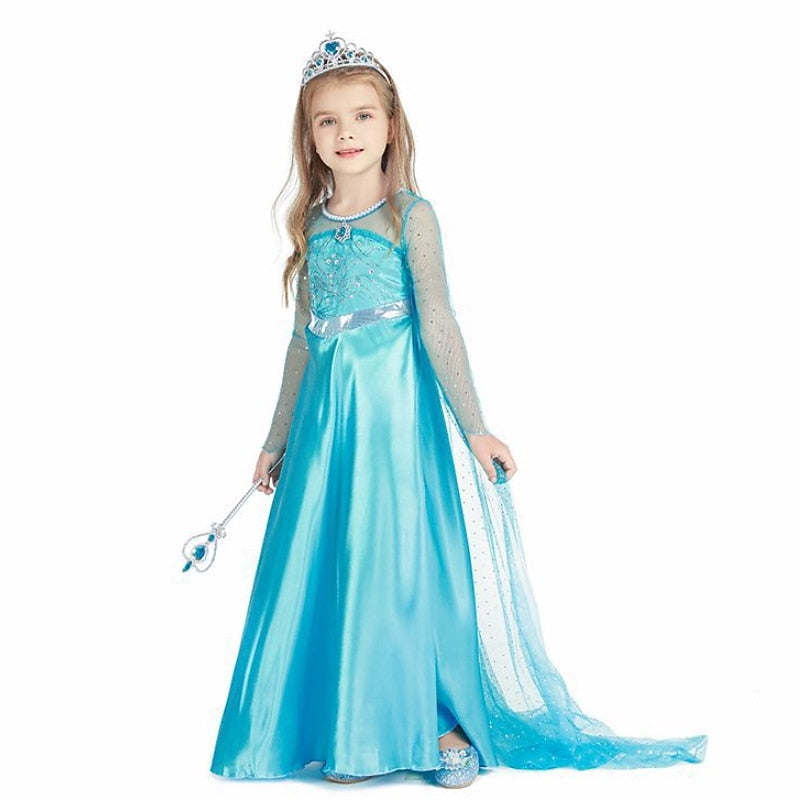 Fantasia Infantil Pequena Princesa do Inverno